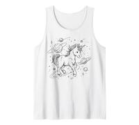Unicorn Space Explorer Cosmic Fantasy Celestial Design Tank Top