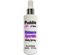 Unicorn Sparkle Body Spray - 100ml Eau de Toilette (EDT) - Atomiser Mist - Sweet Scent - Vegan Friendly - Puddle of Wax - Made in the UK