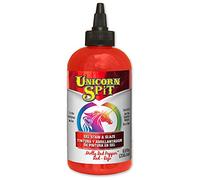 Unicorn SPiT Gel Stain and Glaze, Molly Red Pepper Water Based Paint for Wood, Glass and Fabric, Vibrant Crafting Colour for DIY Upcycling Projects, 236ml