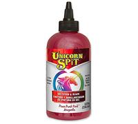 Unicorn SPiT Gel Stain and Glaze, Pixie Punk Pink Water Based Paint for Wood, Glass, Fabric Arts and Crafts Projects, Multi Surface DIY Crafting Supplies, 236ml