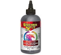 Unicorn SPiT Weathered Daydream Gel Stain a Grey Water Based Glaze and Multi Surface Paint for Wood, Glass, Fabric Craft Projects, 236ml