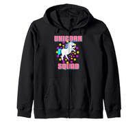 Unicorn Squad Magical Fantasy Humor for Cute Friends Zip Hoodie