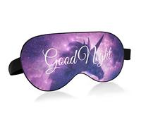 Unicorn Starry Sky Sleep Mask for Men Women Blackout Eye Cover, Soft Lightweight Comfortable Eye Mask with Adjustable Velcro Strap, Blocks Light for Travel Sleep Yoga Nap