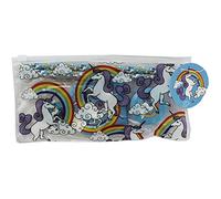 Unicorn Stationery Filled Pencil Case Note Pad Eraser 2 Pencils and Sharpener