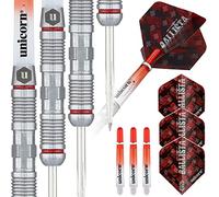 Unicorn Steel Tip Darts Set | Ballista | 90% Natural Tungsten Barrels & Volute Points | 21g, 22g, 23g, 24g, 25g or 26g