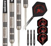 Unicorn Steel Tip Darts Set | Core | Natural Tungsten Barrels | 20g, 21g, 22g, 23g, 24g, 25g, 26g or 27g