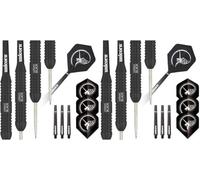 Unicorn Steel Tip Darts Set | Core Plus Black Brass Barrels|Style 2| 26 g (Pack of 2)