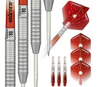 Unicorn Steel Tip Darts Set, Core Striker Series, 80 Percent Natural Tungsten Barrels, 20g, 21g, 22g, 23g, 24g or 25g