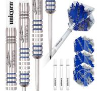 Gary Anderson Silver Star Tungsten Steel Tip Darts by Unicorn - 4 Barrel Styles