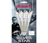 Unicorn Seigo Asada 80% Tungsten Silver Star Steel Tip Darts | 22G & 24G