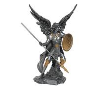Unicorn Studios WU74697A8 Pewter and Gold Raphael the Archangel Religious Sculpture