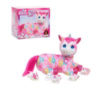 Unicorn Surprise 14-inch Licorice Stuffed Animal with Unicorn Babies Star Pattern Kids Toys for Ages 3 Up by Just Play