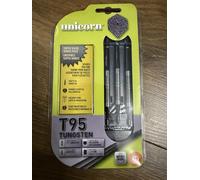 Unicorn Soft Tip Darts Set | Core XL T90 Series Style 2 | 90% Tungsten Barrels with Green Accents | 21 g