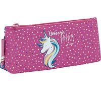 Unicorn Tandem School Organizer Case | Thick Metal Zipper Case, Large Rectangular Capacity Case with Single Compartment Pocket - Measures 21 x 9 x 5 cm