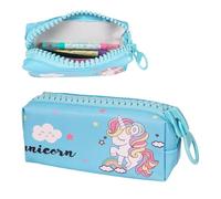 Unicorn Theme Pencil Pouch for Kids, Stylish Zipper Pencil Box for Storing Stationery Items, Large Capacity Stationery Organizer Pouch for School Students, (Pack of 1, Assorted)