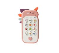 Unicorn Toy Phone for Babies 6-12 Months, Interactive Learning Phone with Music, Lights & Teether, Baby Toys 1 Year Old Girl Gifts, First Birthday Present for Toddlers Age 1, 2, 3 (Pink)