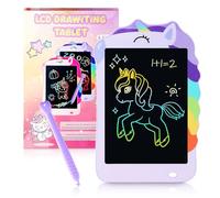 Unicorn Toys LCD Writing Tablet for Girls Kids,Colorful Toddler Drawing Tablet for Educational Baby Girl, Doodle Board Pad Toy for 3 4 5 6-12 Years Old Kid Birthday Party School, 8.5 Inch Purple