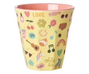 Unicorn tumbler Pale yellow M