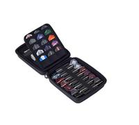 Unicorn Ultra Darts Case | Sleek Black Design with Embossed U Logo | Extra Storage for Spares & Accessories | Large | Foam Inner Holds and Protects 3 Sets of Fully Loaded Darts