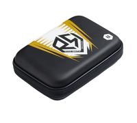 Unicorn Ultra Ross Smith Darts Case | Sleek Black with Stylised RS Flight Design | Extra Storage for Spares & Accessories | Foam Inner Holds and Protects 2 Set of Fully Loaded Darts