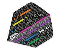 Unicorn UltraFly Dart Flights | Code DNA Design | Ultra Durable 100 Micron Polyester PET | Big Wing Shape