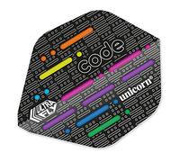 Unicorn UltraFly Dart Flights | Code DNA Design | Ultra Durable 75 Micron Polyester PET | Aspect Ratio Type 1 Shape
