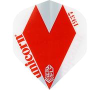 Unicorn UltraFly Dart Flights | Comet Red Design | Standard Plus Shape| Ultra Durable 100 Micron Polyester PET