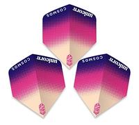 Unicorn UltraFly Dart Flights | Cosmos Aurora Design | Big Wing Shape| Ultra Durable 100 Micron Polyester PET
