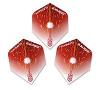 Unicorn UltraFly Dart Flights | Elements Firestorm Design | Standard Plus Shape| Ultra Durable 100 Micron Polyester PET
