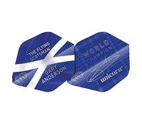 Unicorn UltraFly Dart Flights | Gary Anderson Autograph Saltire Design | AR Type 1 Shape| Ultra Durable 75 Micron Polyester PET