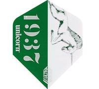 Unicorn UltraFly Dart Flights | Icon Green Design | Standard Plus Shape| Ultra Durable 100 Micron Polyester PET