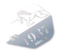 Unicorn UltraFly Dart Flights | Icon Silver Design | Big Wing Shape| Ultra Durable 100 Micron Polyester PET