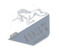 Unicorn UltraFly Dart Flights | Icon Silver Design | Standard Plus Shape| Ultra Durable 100 Micron Polyester PET