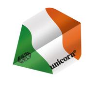 Unicorn UltraFly Dart Flights | Ireland Tricolour Flag Design | Standard Plus Shape | Ultra Durable 100 Micron Polyester PET