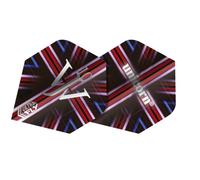 Unicorn UltraFly Dart Flights | James 'The Machine' Wade Union Jack Design | Ultra Durable 100 Micron Polyester PET | Standard Plus Shape