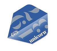 Unicorn UltraFly Dart Flights | Origins Blue Design | Big Wing Shape| Ultra Durable 100 Micron Polyester PET