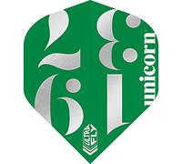 Unicorn UltraFly Dart Flights | Origins Green Design | Big Wing Shape| Ultra Durable 100 Micron Polyester PET