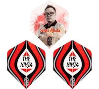 Unicorn UltraFly Dart Flights | Seigo 'The Ninja' Asada | Ultra Durable 100 Micron Polyester PET | Standard Plus or Big Wing Shape