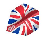 Unicorn UltraFly Dart Flights | UK Union Jack Flutter Design | Ultra Durable 100 Micron Polyester PET | Standard Plus Shape