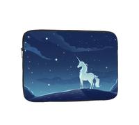 Unicorn Under The Stars Patterned Laptop Sleeve 10 Inch Shockproof For Slim Protective Notebook Computer Bag Briefcase