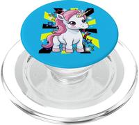 Unicorn Unicorn Horse 60s Horses Girls Fabulous Animal Retro PopSockets PopGrip for MagSafe