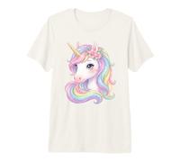 Unicorn, Unicorn with Rainbow Hair, Cute Unicorn Premium T-Shirt