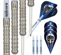Unicorn Unisex Mark Mcgeeney Contender Steel Tip Dart Set, Blue/Silver, 22 G EU