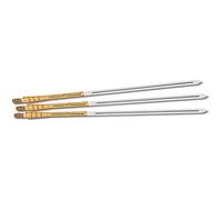 1 x SET UNICORN PHASE 5 TITANIUM GOLD WHITE DART STEMS SHAFTS