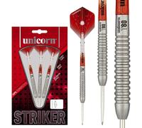 Unicorn Unisex's STRIKER TYPE 1 80% TUNGSTEN STEEL TIP DARTS, Red, 20g