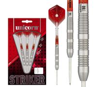 Unicorn Unisex's STRIKER TYPE 3 80% TUNGSTEN STEEL TIP DARTS, Red, 22g