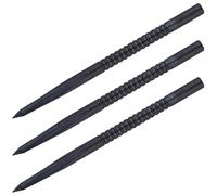 Unicorn Volute Replacement Steel Tip Dart Points | Black Coating | Micro Shark Fin Engineered Grip | 42 mm | 3 per Pack