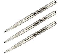 Unicorn Volute Replacement Steel Tip Dart Points | Nickel Plated Silver Colour | Shark Fin Engineered Grip | 36 mm | 3 per Pack