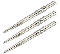 Unicorn Volute Replacement Steel Tip Dart Points | Nickel Plated Silver Colour | Shouldered & Scalloped Engineered Grip | 42 mm | 3 per Pack
