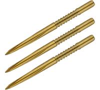 Unicorn Volute Replacement Steel Tip Dart Points | PVD Golden Titanium Coating | Shark Fin Engineered Grip | 36 mm | 3 per Pack